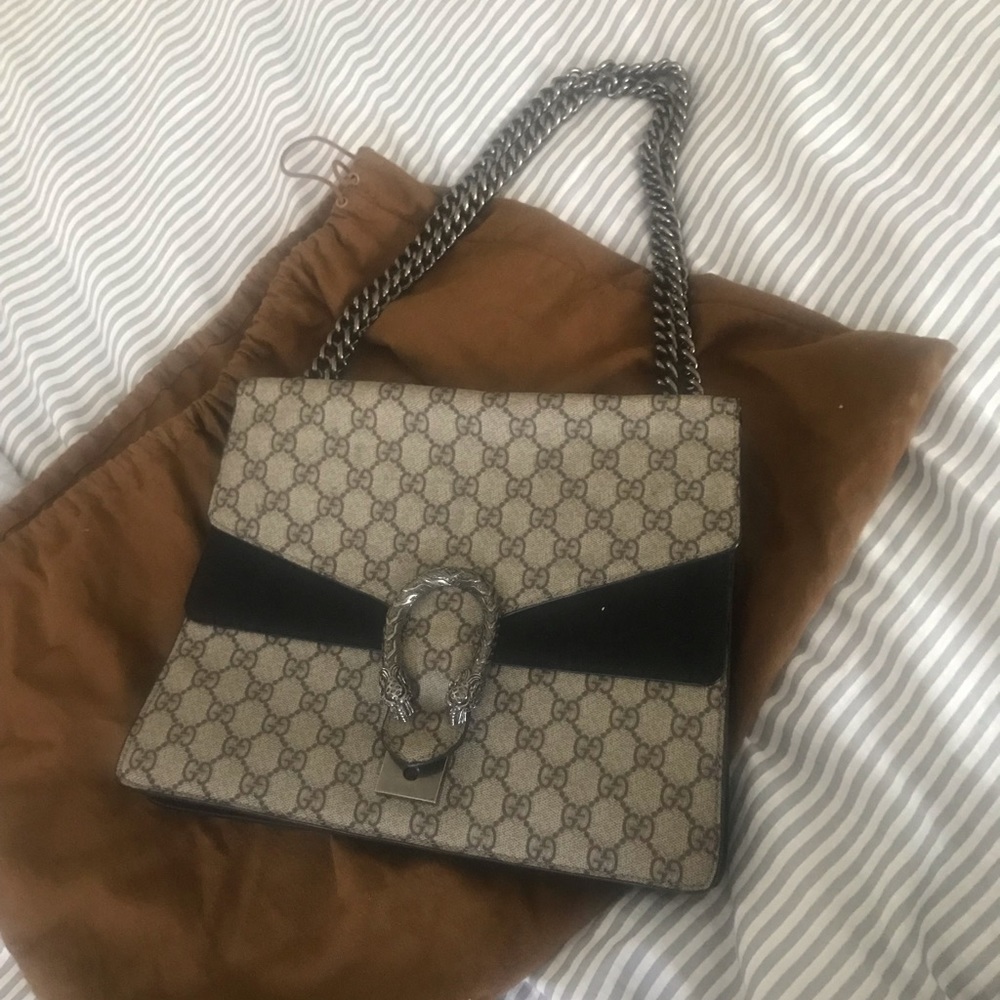 Dionysus Large with Black Suede